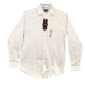Mens‎ Van Heusen Flex 3 Slim Fit Long Sleeve Stretch Shirt 16 34/35
